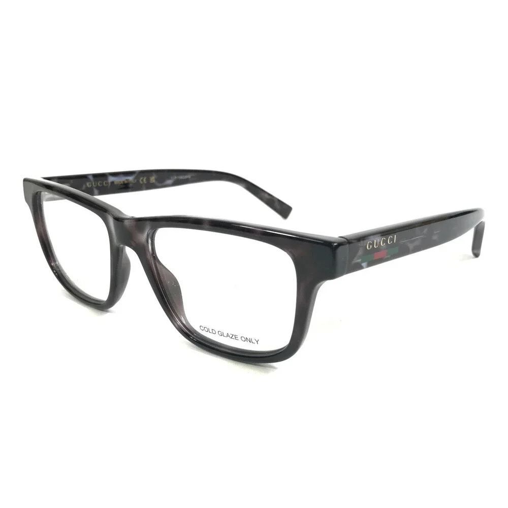 Gucci Eyeglasses Frames GG1987O 003 Black Tortoise Rectangle Full Rim 54-17-145